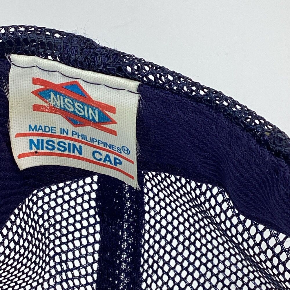 Vintage FBI Trucker Hat Nissin Blue Snapback Cap Federal Bureau Investigation - Picture 5 of 7